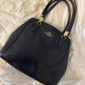 Dark navy coach satchel